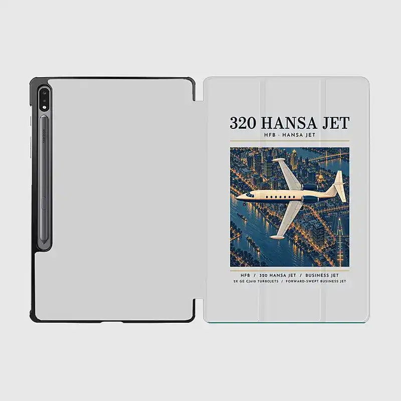 HFB 320 Hansa Jet - Poster - Samsung Tablet - Light Gray