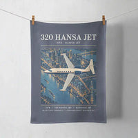 Thumbnail for HFB 320 Hansa Jet - Poster - Towel - Navy Blue