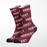Thumbnail for HFB 320 Hansa Jet - Socks - Burgundy + Name