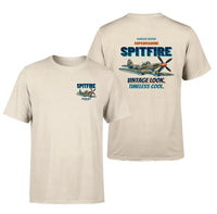 Thumbnail for Supermarine Spitfire Mk IX - Vintage look. Timeless cool. - Double-Side T-Shirt design on beige double side t shirt