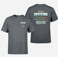 Thumbnail for Supermarine Spitfire Mk IX - Vintage look. Timeless cool. - Double-Side T-Shirt design on gray double side t shirt
