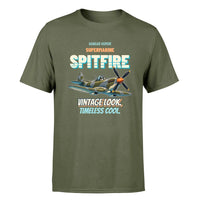 Thumbnail for Supermarine Spitfire Mk IX - Vintage look. Timeless cool. - Premium T-Shirt design on greenarmy premium t shirt
