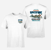 Thumbnail for Supermarine Spitfire Mk IX - Vintage look. Timeless cool. - Double-Side T-Shirt design on white double side t shirt