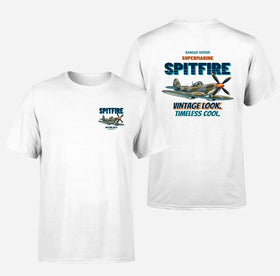 Double-Side Printing — Supermarine Spitfire Mk IX - Vintage look. Timeless cool. T-Shirts