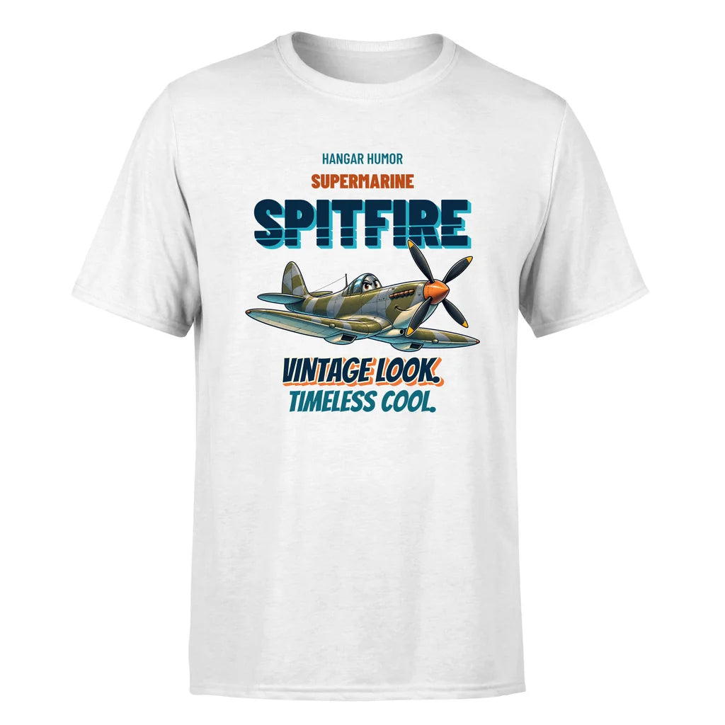 Supermarine Spitfire Mk IX - Vintage look. Timeless cool. - Premium T-Shirt design on white premium t shirt