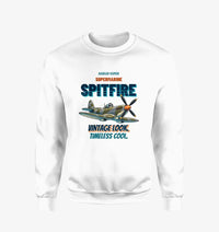 Thumbnail for Supermarine Spitfire Mk IX - Vintage look. Timeless cool. design on white sweatshirt