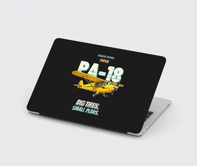 Piper PA-18 Super Cub - Big tires. Small plans. design on black MacBook case