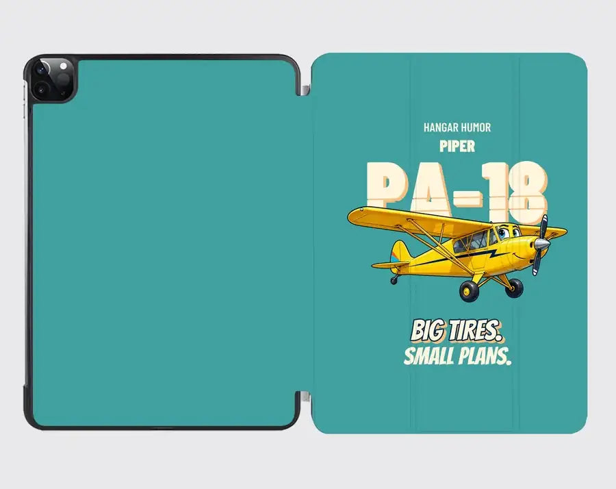 Piper PA-18 Super Cub - Big tires. Small plans. design on turquoise ipad tablet case