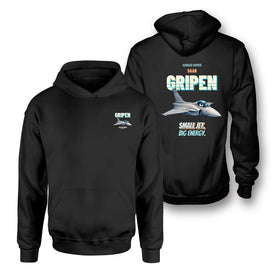Double-Side Printing — Saab JAS 39C Gripen - Small jet. Big energy. Hoodies