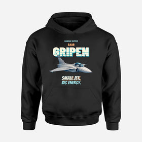 Single-Side Printing — Saab JAS 39C Gripen - Small jet. Big energy. Hoodies