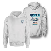 Thumbnail for Saab JAS 39C Gripen - Small jet. Big energy. - Double-Side Hoodie design on white double side hoodie
