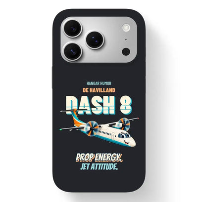 De Havilland Dash 8-400 - Prop energy. Jet attitude. design on black magsafe iphone 17 pro