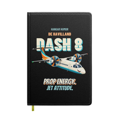 De Havilland Dash 8-400 - Prop energy. Jet attitude. design on black notebook