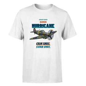 Single-Side Printing — Hawker Hurricane Mk I - Calm smile. Storm spirit. T-Shirts