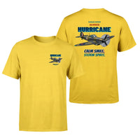 Thumbnail for Hawker Hurricane Mk I - Calm smile. Storm spirit. - Double-Side T-Shirt design on yellow double side t shirt