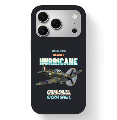 Hawker Hurricane Mk I - Calm smile. Storm spirit. design on black magsafe iphone 17 pro