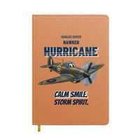 Thumbnail for Hawker Hurricane Mk I - Calm smile. Storm spirit. design on orange notebook
