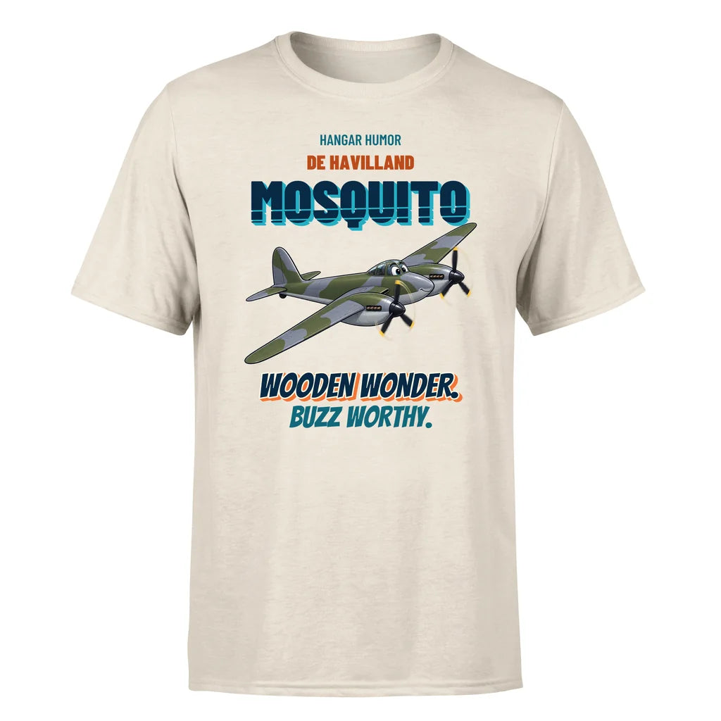 De Havilland Mosquito FB VI - Wooden wonder. Buzz worthy. - Premium T-Shirt design on beige premium t shirt