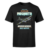 Thumbnail for De Havilland Mosquito FB VI - Wooden wonder. Buzz worthy. - Premium T-Shirt design on black premium t shirt