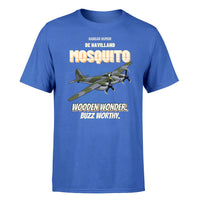 Thumbnail for De Havilland Mosquito FB VI - Wooden wonder. Buzz worthy. - Premium T-Shirt design on blue premium t shirt