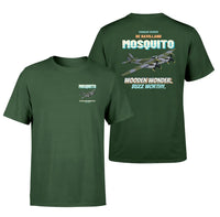 Thumbnail for De Havilland Mosquito FB VI - Wooden wonder. Buzz worthy. - Double-Side T-Shirt design on darkgreen double side t shirt