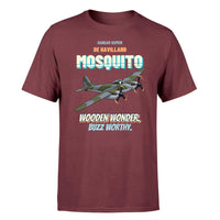 Thumbnail for De Havilland Mosquito FB VI - Wooden wonder. Buzz worthy. - Premium T-Shirt design on darkred premium t shirt