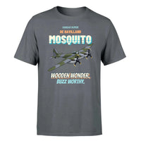 Thumbnail for De Havilland Mosquito FB VI - Wooden wonder. Buzz worthy. - Premium T-Shirt design on gray premium t shirt