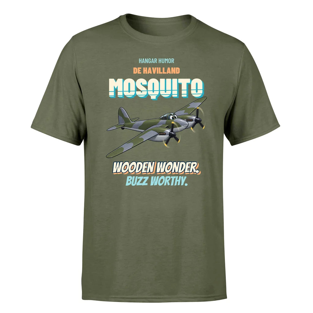 De Havilland Mosquito FB VI - Wooden wonder. Buzz worthy. - Premium T-Shirt design on greenarmy premium t shirt