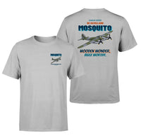 Thumbnail for De Havilland Mosquito FB VI - Wooden wonder. Buzz worthy. - Double-Side T-Shirt design on lightgray double side t shirt