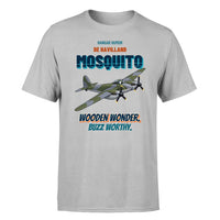 Thumbnail for De Havilland Mosquito FB VI - Wooden wonder. Buzz worthy. - Premium T-Shirt design on lightgray premium t shirt