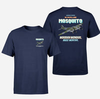 Thumbnail for De Havilland Mosquito FB VI - Wooden wonder. Buzz worthy. - Double-Side T-Shirt design on navyblue double side t shirt