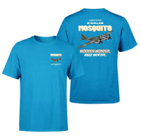 Thumbnail for De Havilland Mosquito FB VI - Wooden wonder. Buzz worthy. - Double-Side T-Shirt design on turquoise double side t shirt