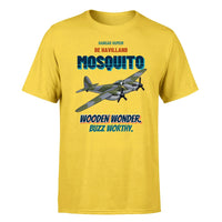 Thumbnail for De Havilland Mosquito FB VI - Wooden wonder. Buzz worthy. - Premium T-Shirt design on yellow premium t shirt