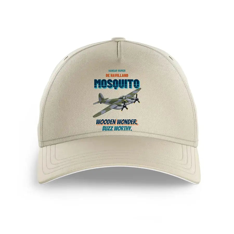 De Havilland Mosquito FB VI - Wooden wonder. Buzz worthy. design on beige printed hat