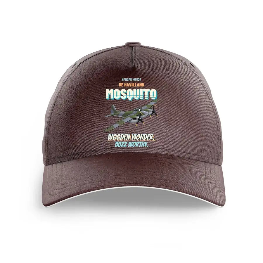 De Havilland Mosquito FB VI - Wooden wonder. Buzz worthy. design on brown printed hat