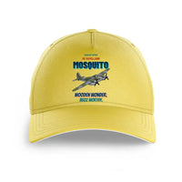 Thumbnail for De Havilland Mosquito FB VI - Wooden wonder. Buzz worthy. design on yellow printed hat