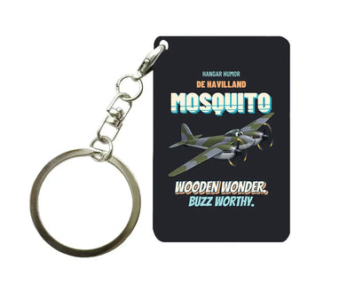 De Havilland Mosquito FB VI - Wooden wonder. Buzz worthy. design on black key chain
