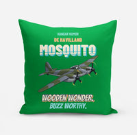 Thumbnail for De Havilland Mosquito FB VI - Wooden wonder. Buzz worthy. design on green pillow