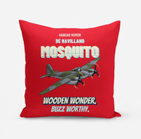 Thumbnail for De Havilland Mosquito FB VI - Wooden wonder. Buzz worthy. design on red pillow