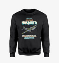 Thumbnail for De Havilland Mosquito FB VI - Wooden wonder. Buzz worthy. design on black sweatshirt