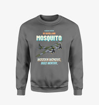 Thumbnail for De Havilland Mosquito FB VI - Wooden wonder. Buzz worthy. design on gray sweatshirt