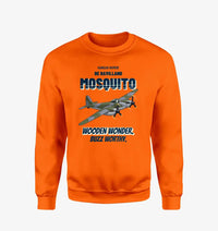 Thumbnail for De Havilland Mosquito FB VI - Wooden wonder. Buzz worthy. design on orange sweatshirt