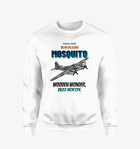 Thumbnail for De Havilland Mosquito FB VI - Wooden wonder. Buzz worthy. design on white sweatshirt
