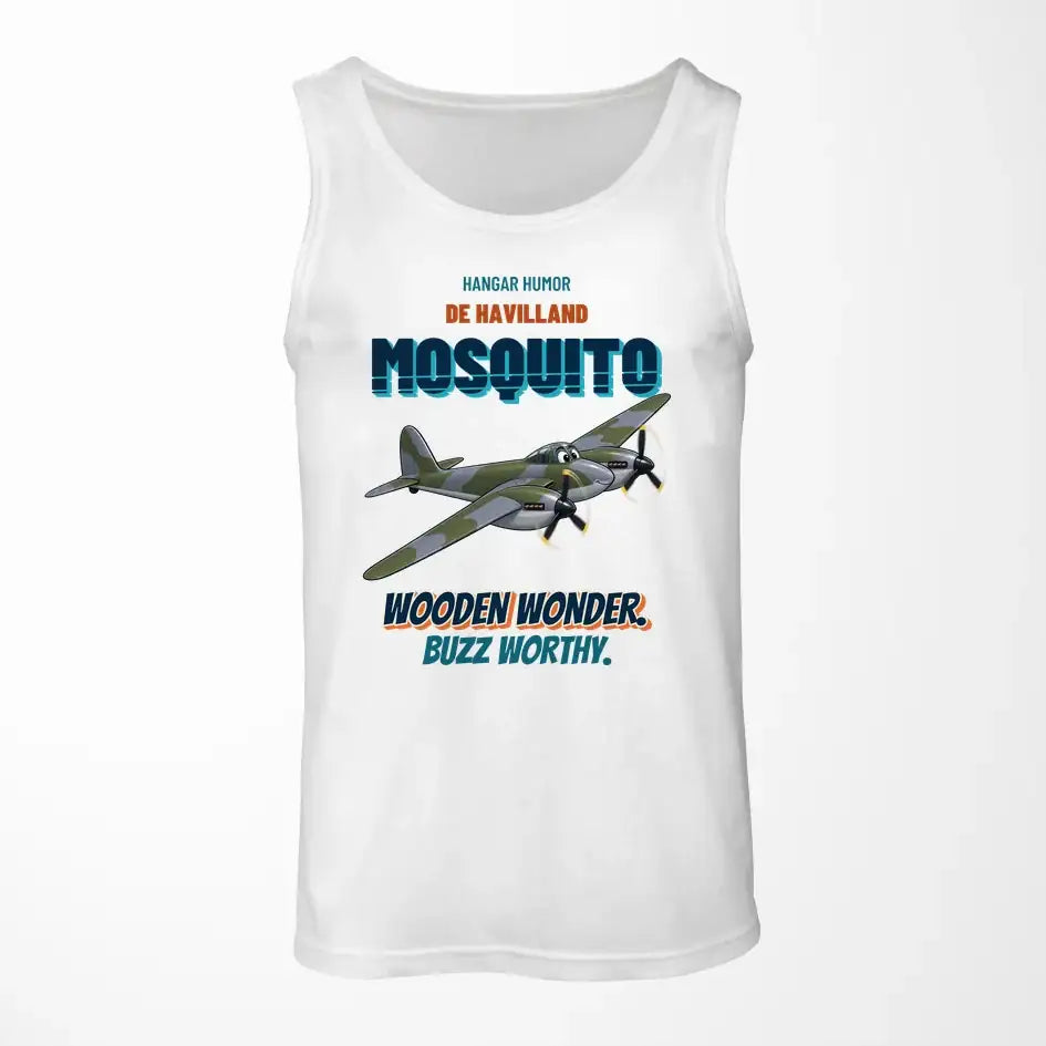 De Havilland Mosquito FB VI - Wooden wonder. Buzz worthy. design on white tank top