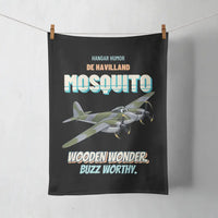 Thumbnail for De Havilland Mosquito FB VI - Wooden wonder. Buzz worthy. design on black towel