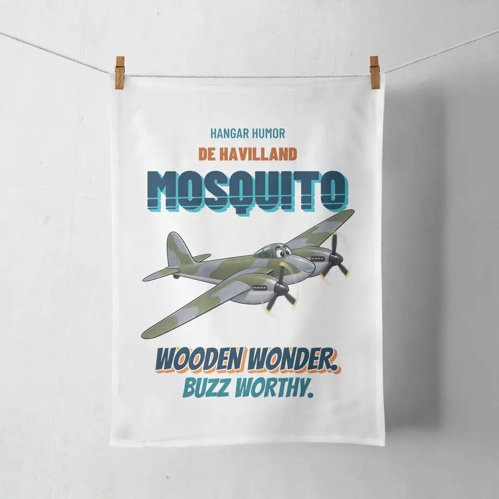 De Havilland Mosquito FB VI - Wooden wonder. Buzz worthy. design on white towel