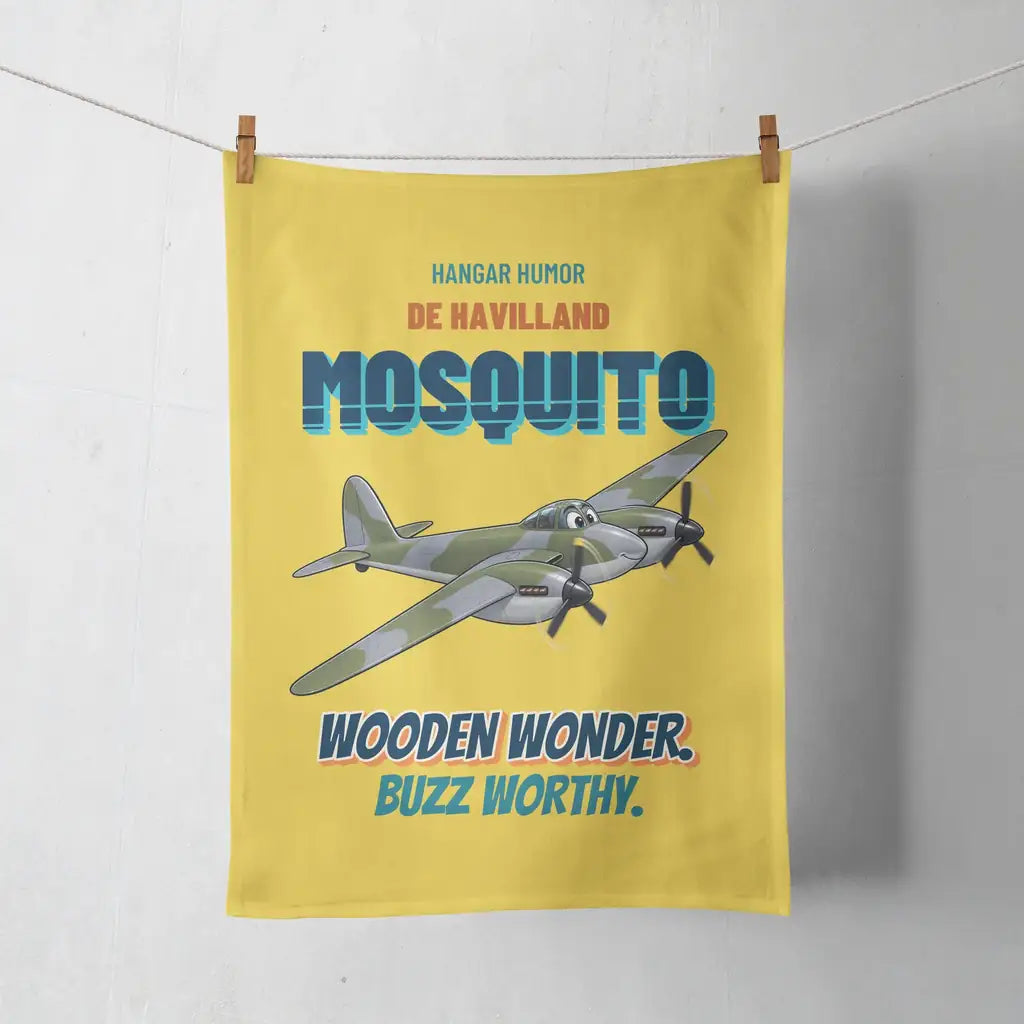 De Havilland Mosquito FB VI - Wooden wonder. Buzz worthy. design on yellow towel