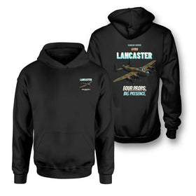 Double-Side Printing — Avro Lancaster B I - Four props. Big presence. Hoodies
