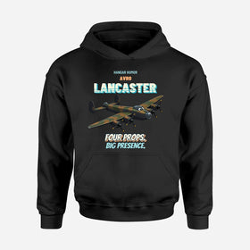 Single-Side Printing — Avro Lancaster B I - Four props. Big presence. Hoodies