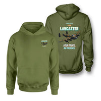 Thumbnail for Avro Lancaster B I - Four props. Big presence. - Double-Side Hoodie design on green army double side hoodie